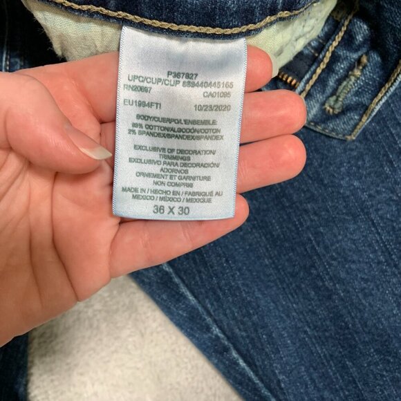 Dickies Jeans Men's 36 x 30 Dark Wash Straight Leg Carpenter - Picture 8 of 12